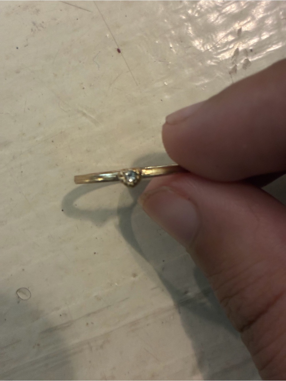 Low-Profile Bezel Gold Ring